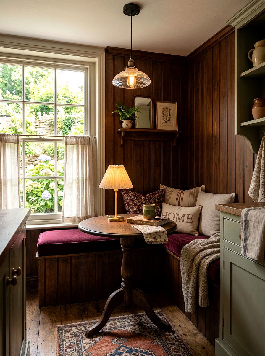 Small Kitchen Nook Lighting - 30 moody lamp lit kitchen ideas