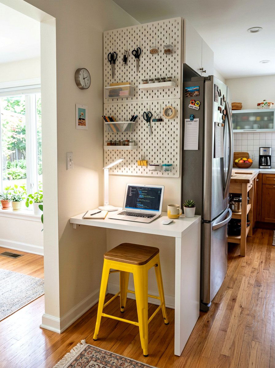 Small Kitchen Nook Workspace - 30 homework station kitchen ideas