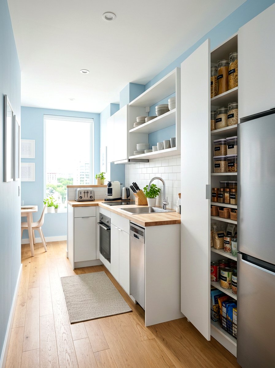 Small Kitchen Pantry - 30 freestanding pantry cabinet ideas
