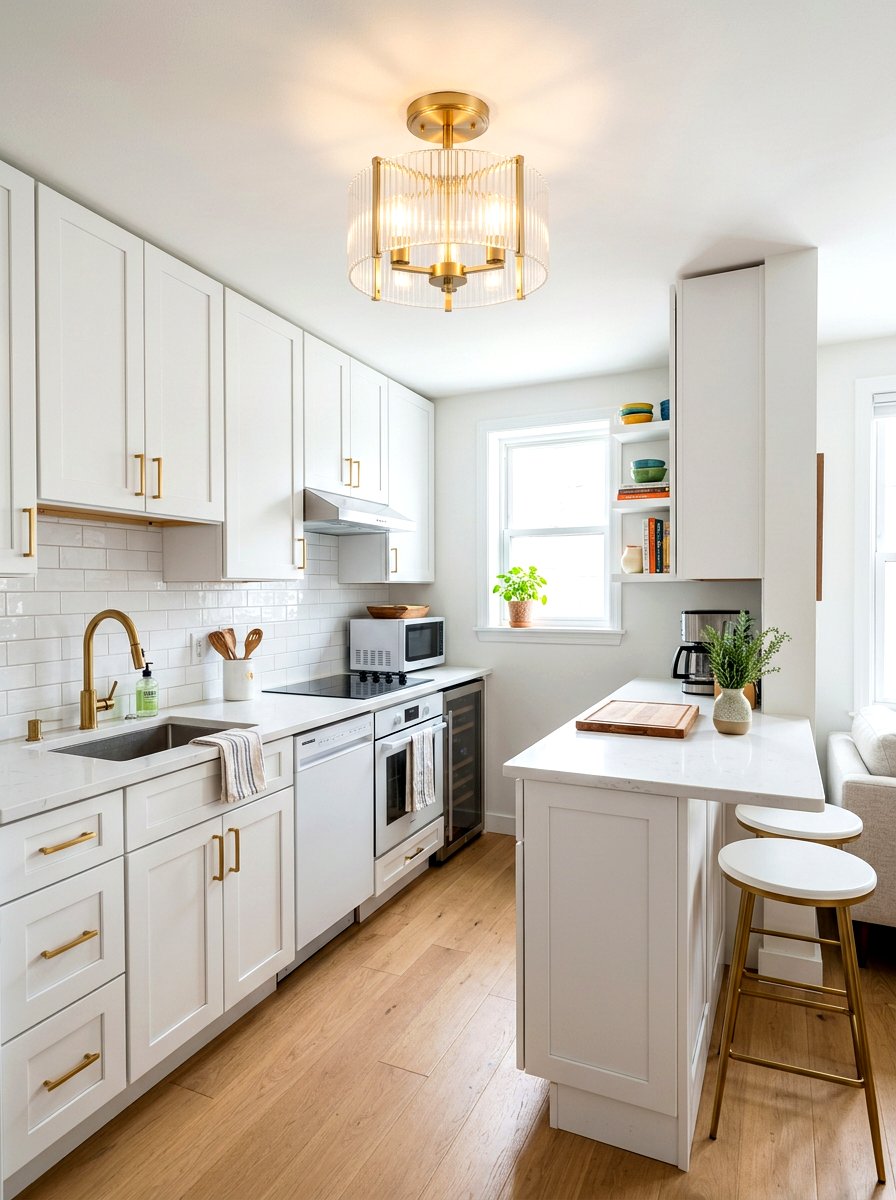 Small Kitchen Semi Flush Mount - 30 kitchen lighting ideas