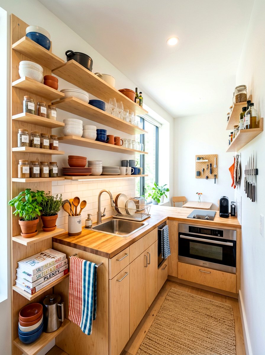 Small Kitchen Shelving - 30 kitchen shelfie ideas