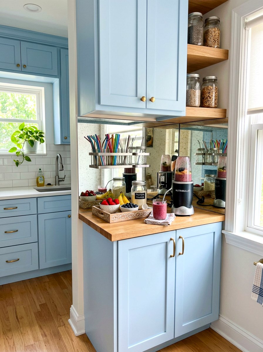 Small Kitchen Smoothie Corner - 30 smoothie nook kitchen ideas