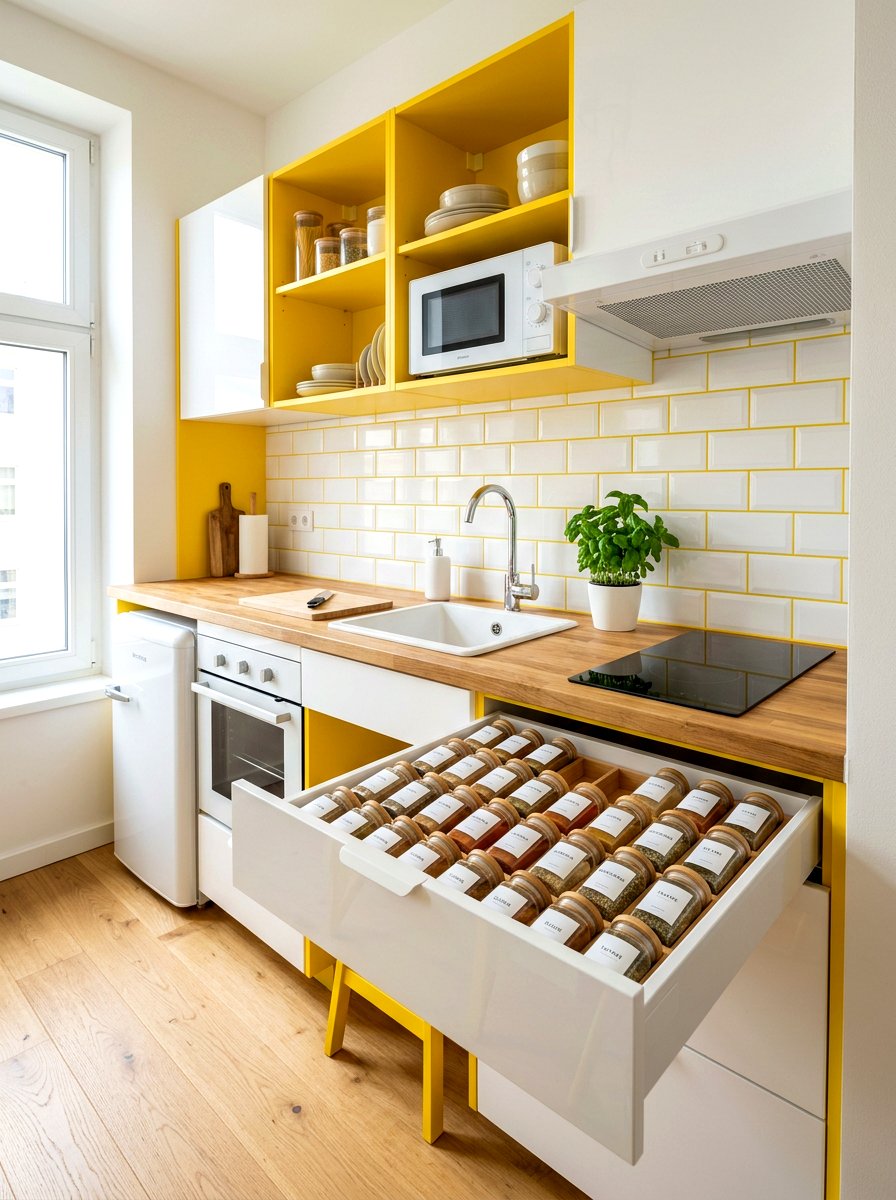 Small Kitchen Spice Drawer - 30 spice drawer ideas