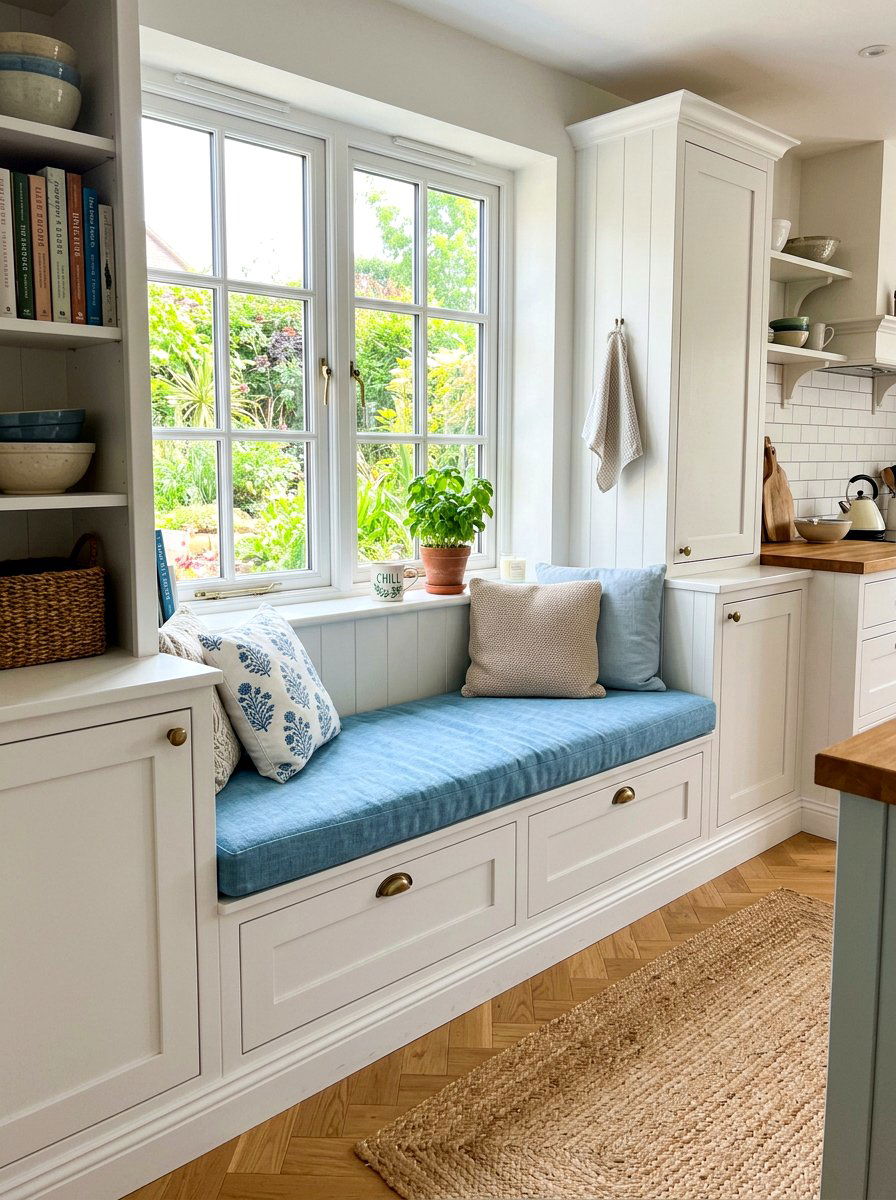 Small Kitchen Window Seat - 30 cozy kitchen window seat ideas