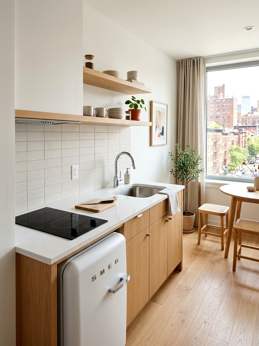 Small Kitchenette Layout - 30 tiny apartment kitchen ideas