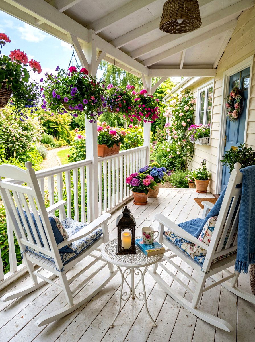 Small Lantern On Porch Side Table - 30 porch lantern styling ideas aesthetic