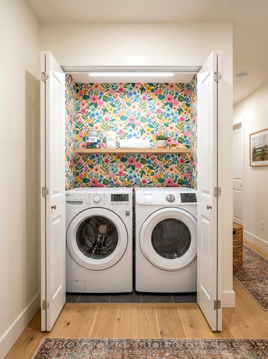 Small Laundry Closet Layout - 30 side by side laundry ideas