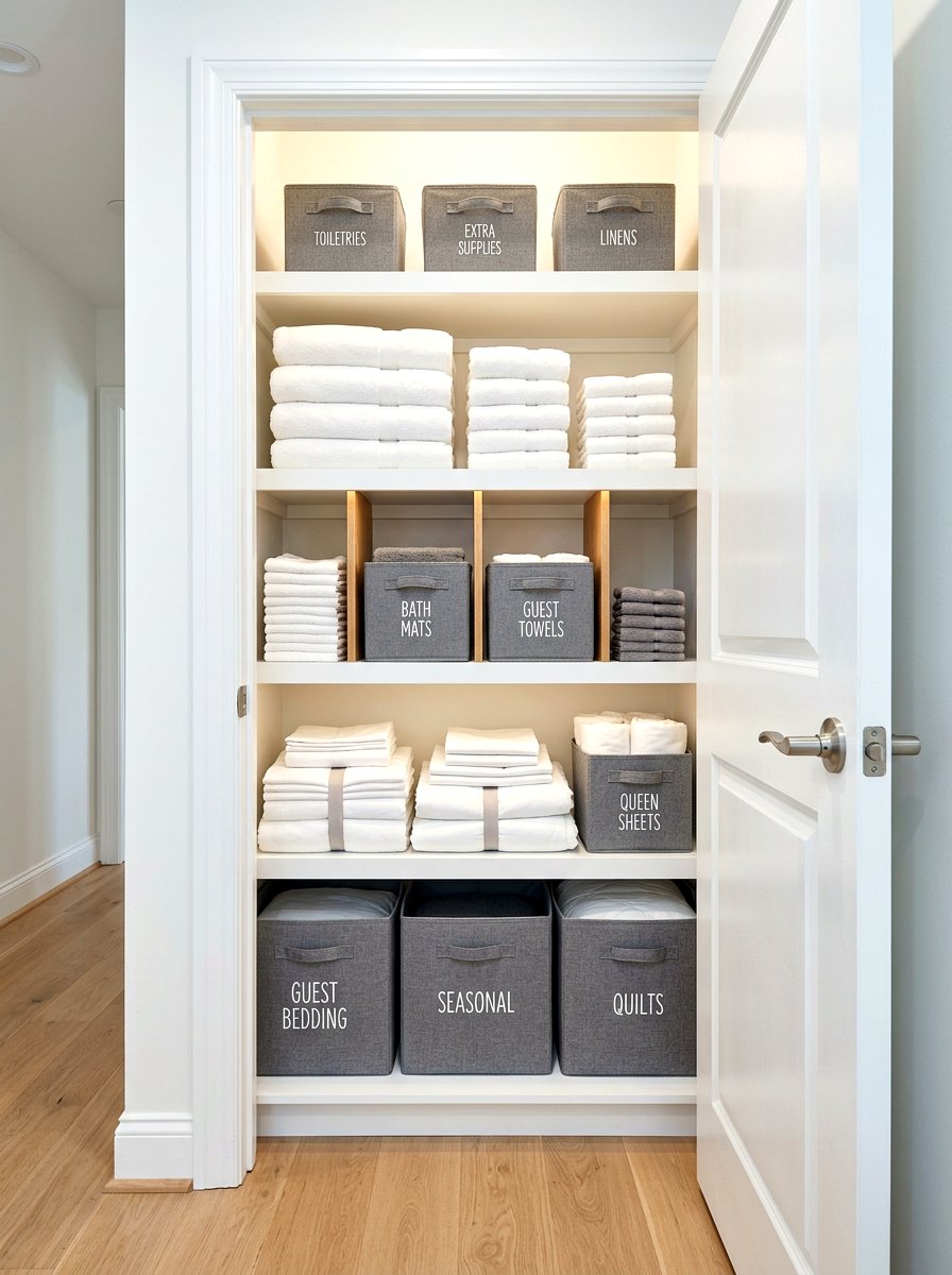 Small Linen Closet Organization - 30 linen closet ideas