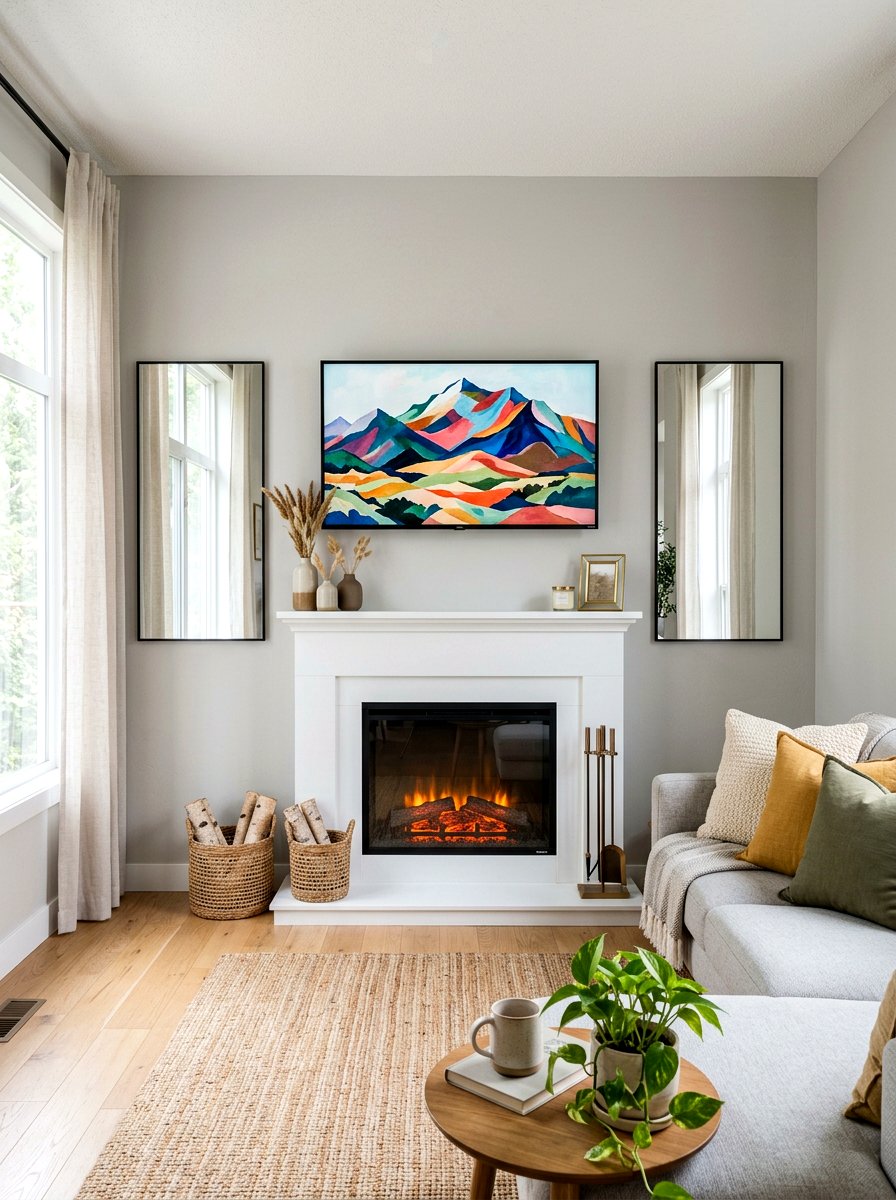 Small Living Room Fireplace TV Wall - 30 fireplace and TV layout ideas