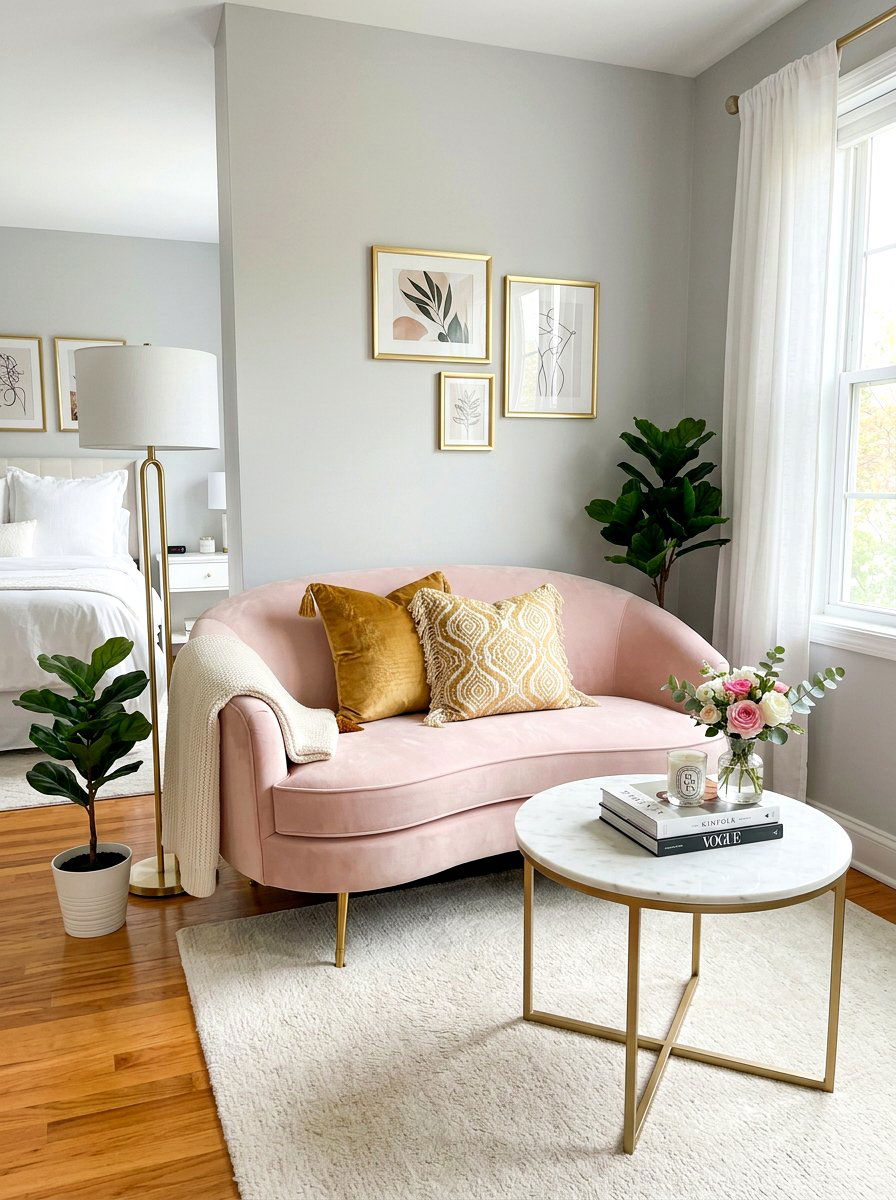 Small Loveseat - 30 bedroom sitting area ideas
