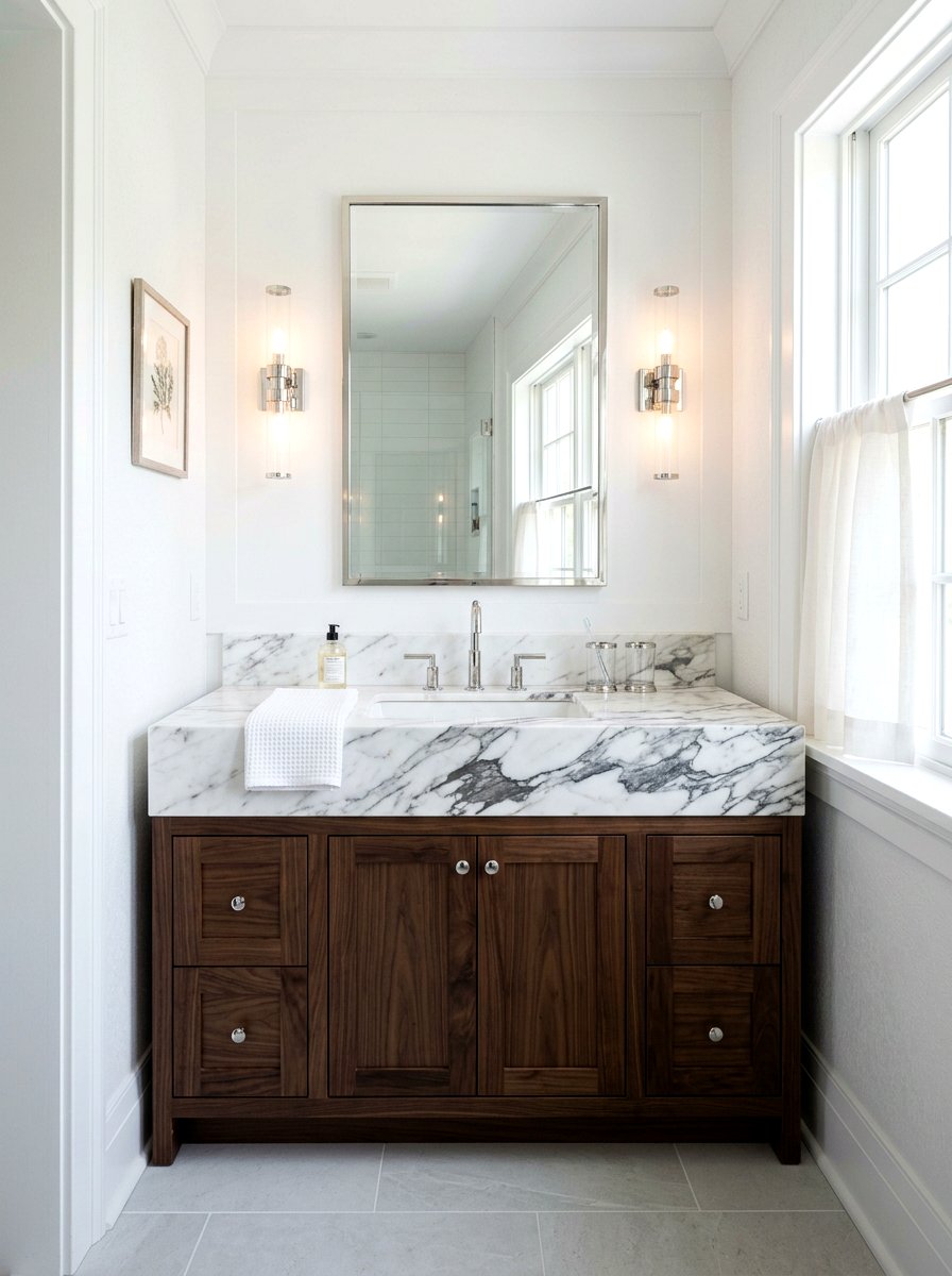 Small Marble Vanity Top - 30 guest powder room decor ideas