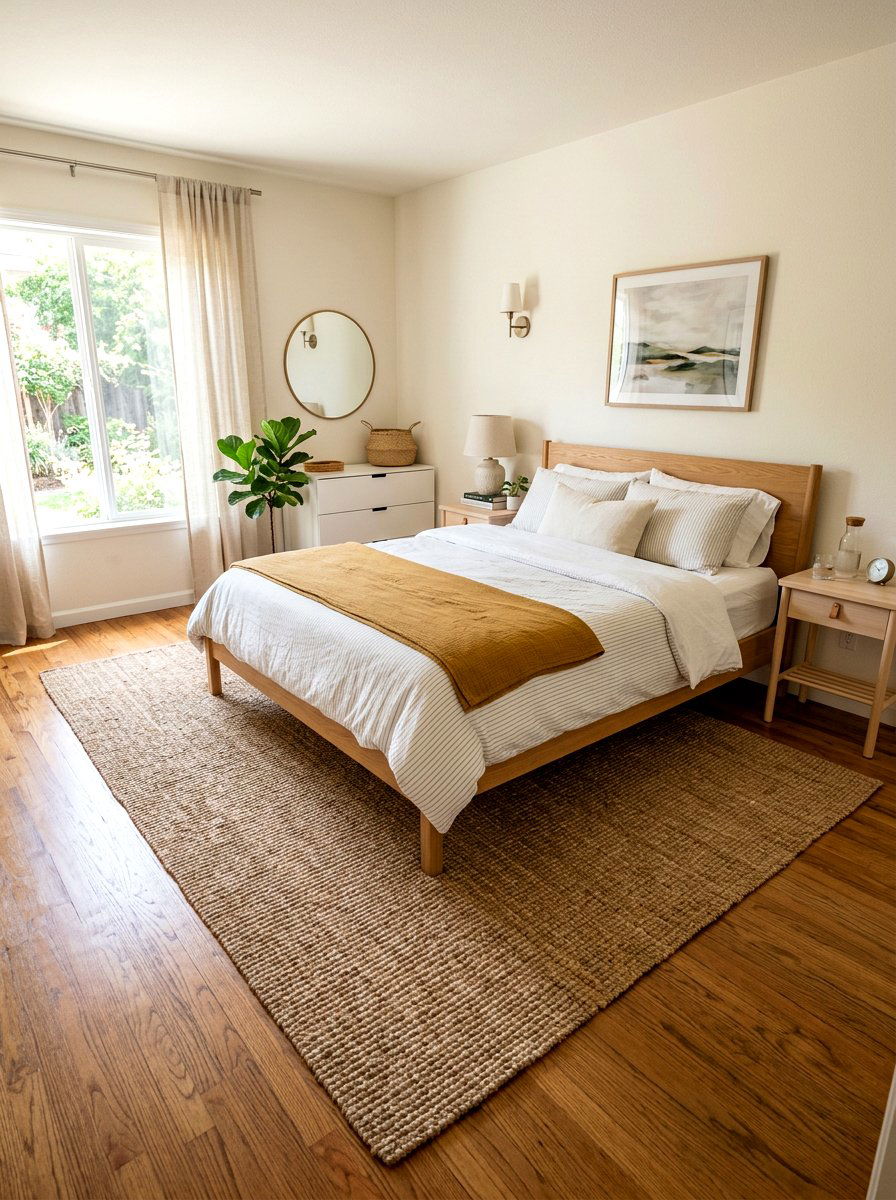 Small Master Bedroom Rug Placement - 30 small master bedroom layout ideas