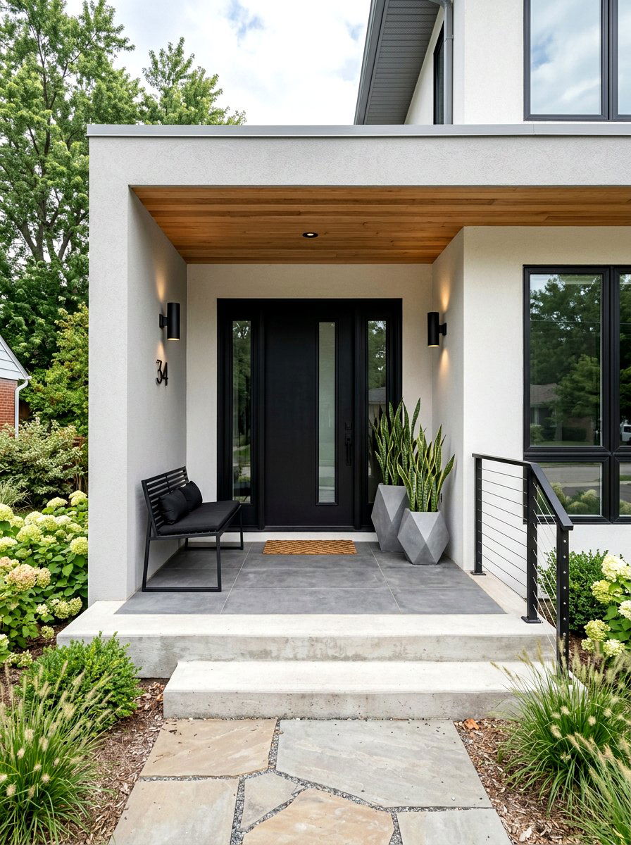 Small Modern Front Porch - 30 cozy front porch ideas