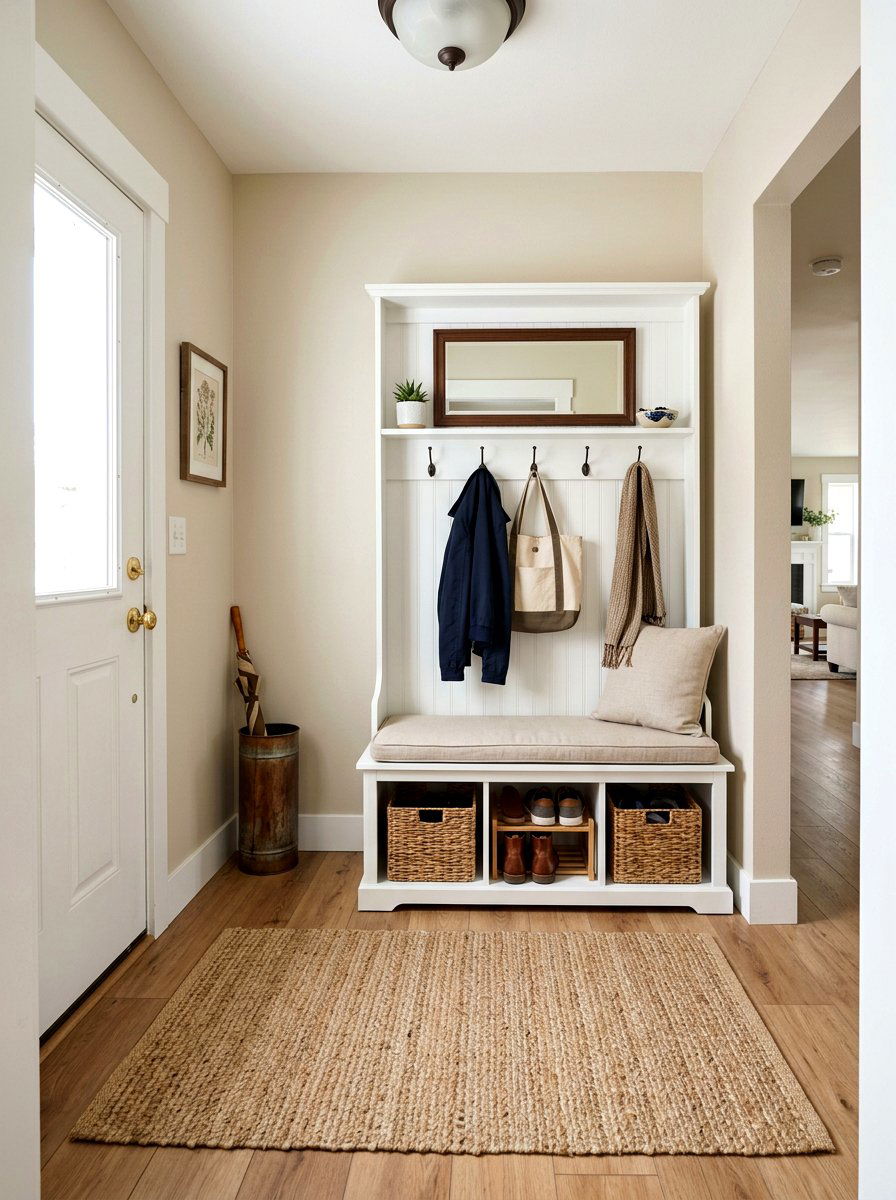 Small Mudroom Entryway - 30 farmhouse mudroom ideas