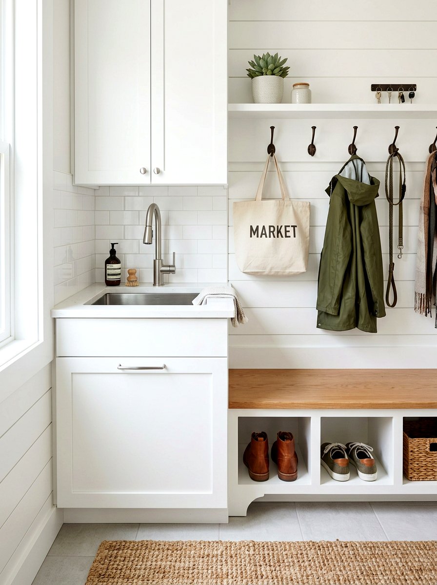 Small Mudroom Sink Setup - 30 mudroom laundry sink ideas