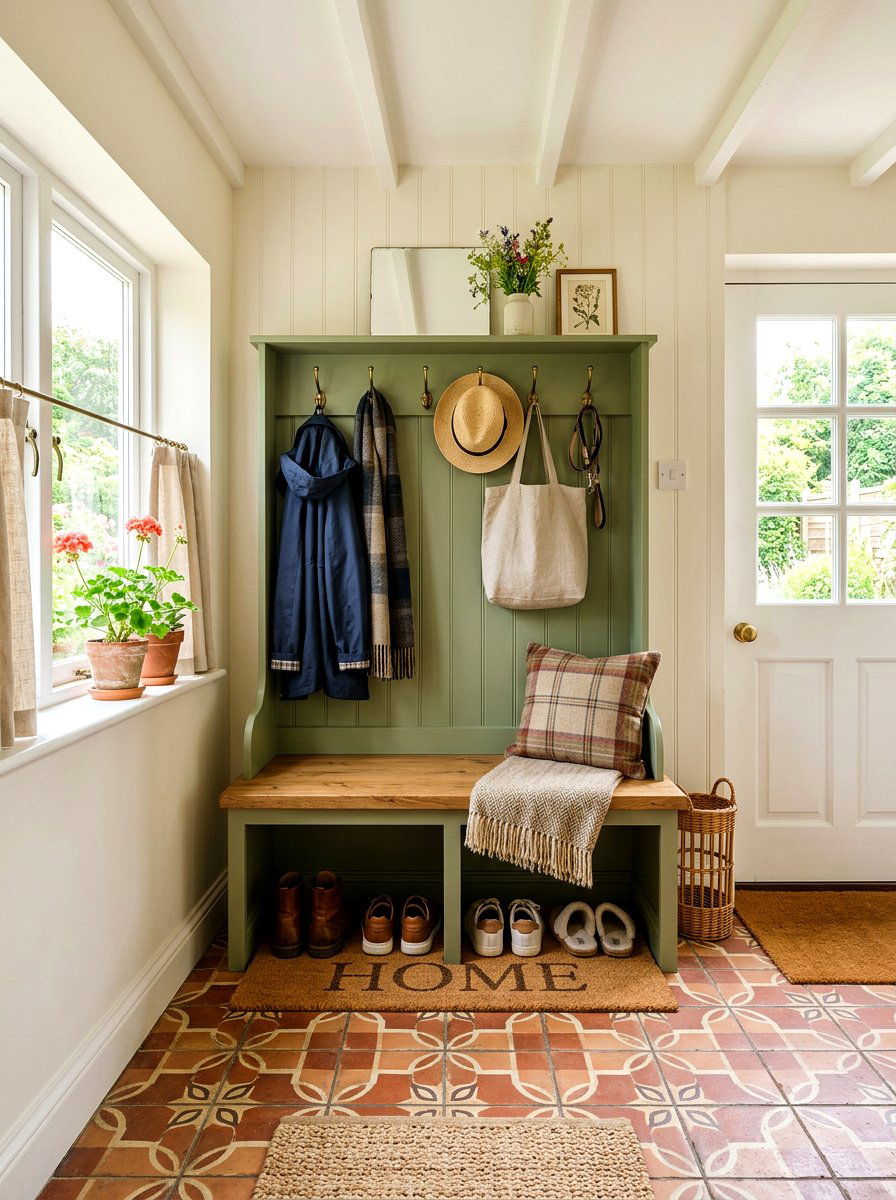 Small Mudroom Unit - 30 narrow entryway storage ideas