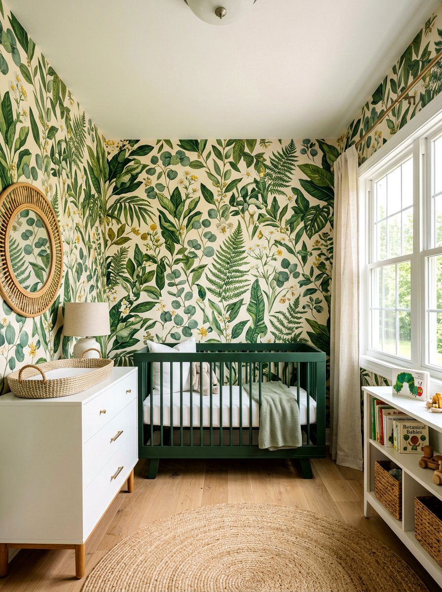 Small Nursery Wallpaper - 30 small nursery layout ideas