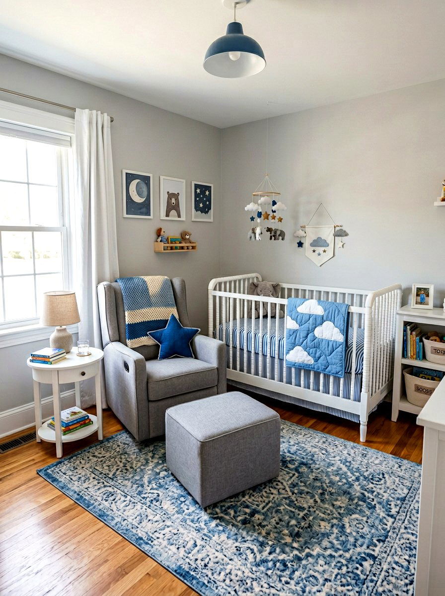 Small Nursery With Rocking Chair - 30 small nursery layout ideas