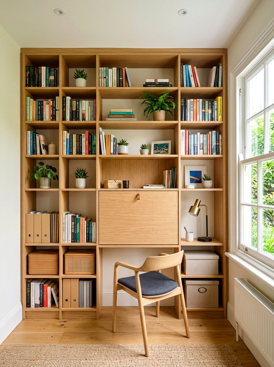 Small Office Bookshelf Wall - 30 bookshelf wall office ideas