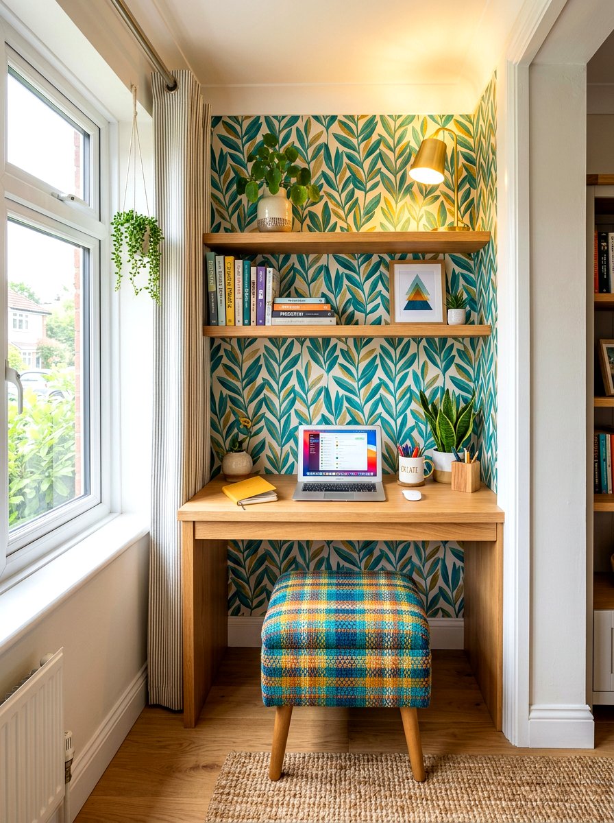 Small Office Nook - 30 maximalist office ideas