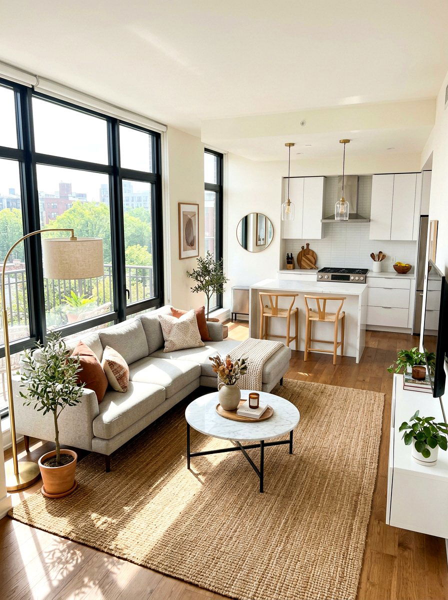 Small Open Concept Living Room - 30 condo living room ideas