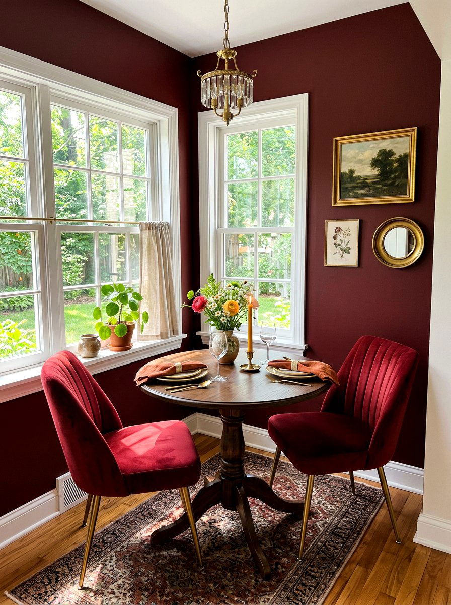 30 Oxblood Fall Dining Room Ideas for Cozy Seasonal Gatherings