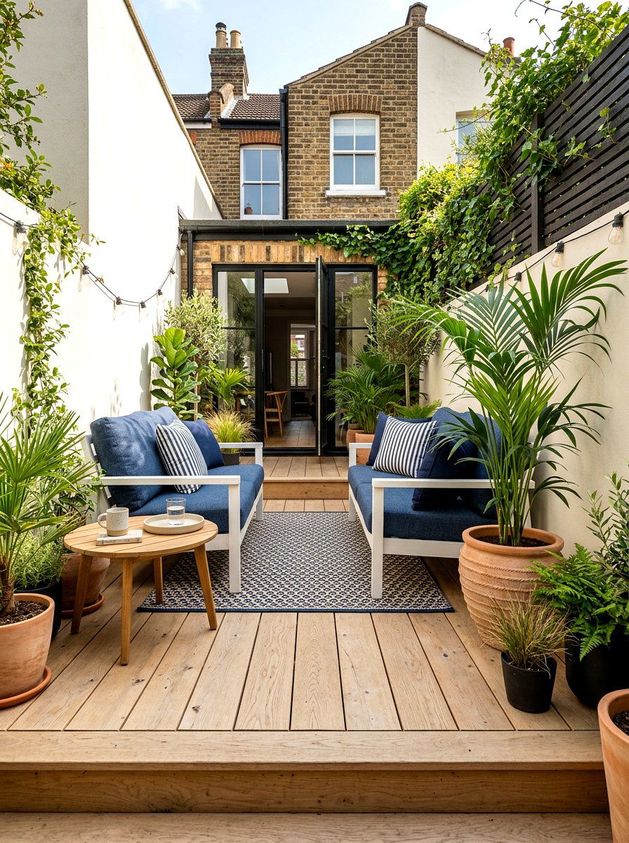 Small Patio Decking - 30 small garden ideas