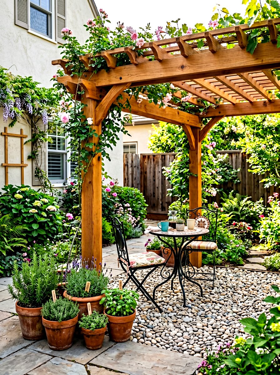 Small Patio Pergola - 30 attached pergola ideas