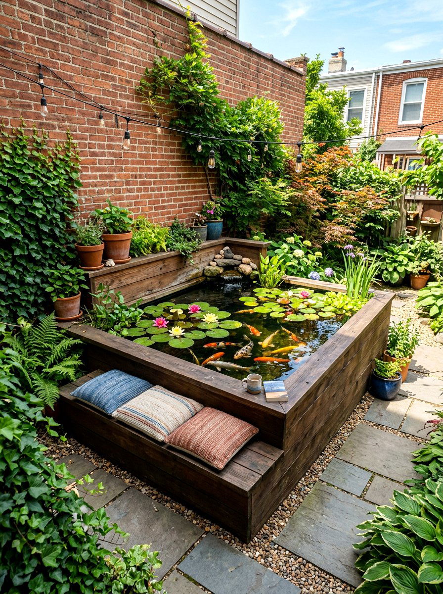Small Patio Pond - 30 koi pond ideas