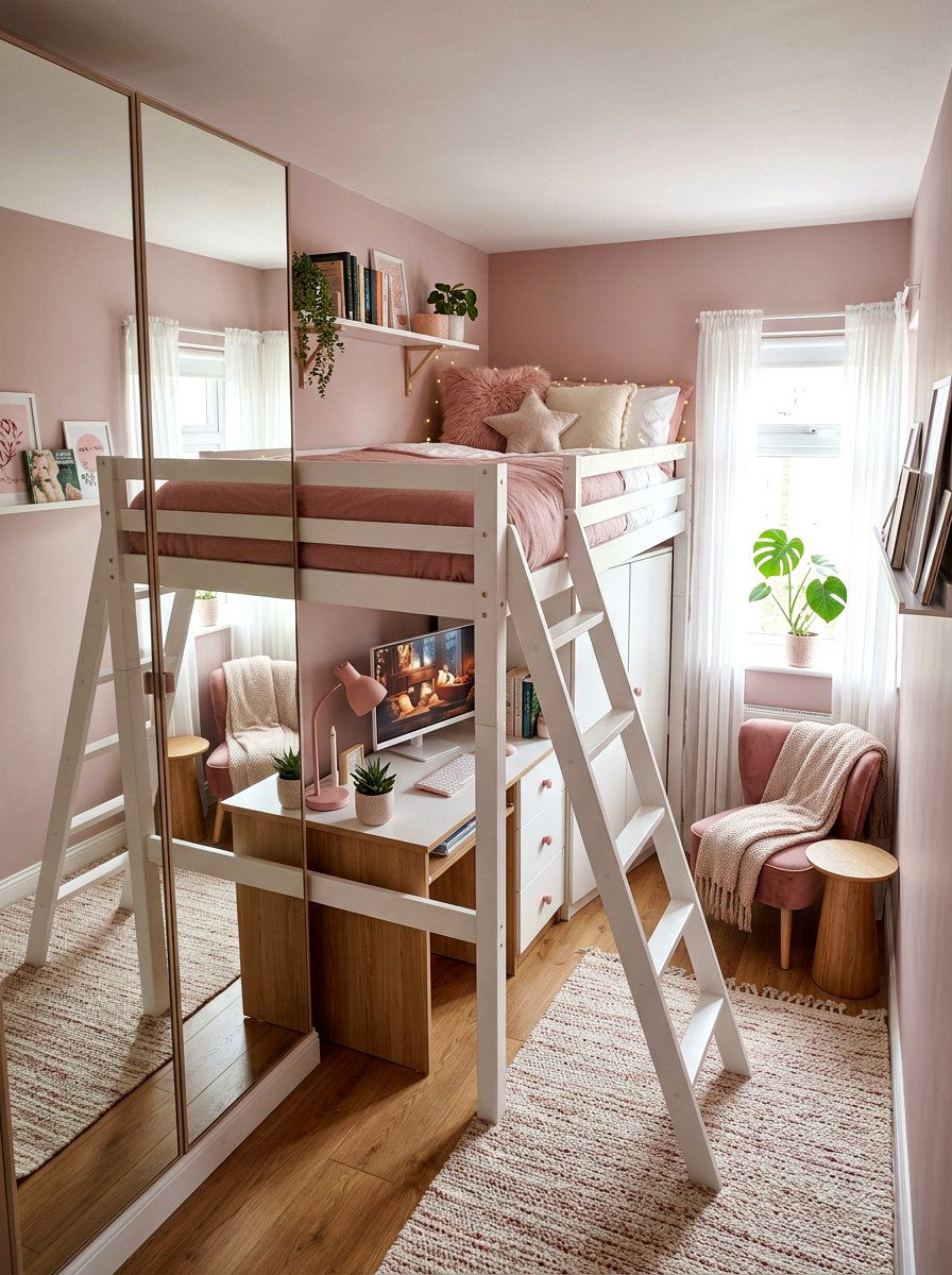 Small Pink Bedroom - 30 dreamy girly bedroom ideas