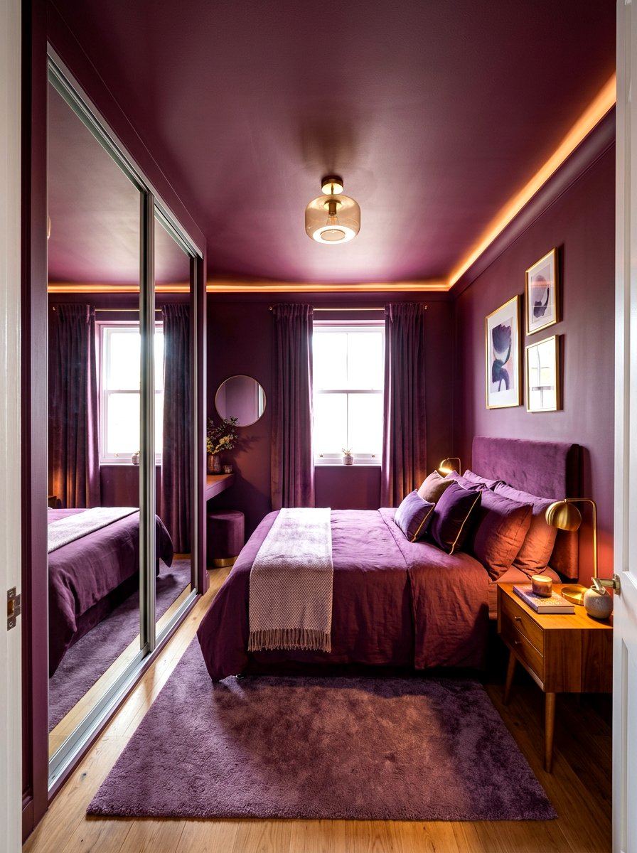 Small Plum Bedroom - 30 plum bedroom ideas