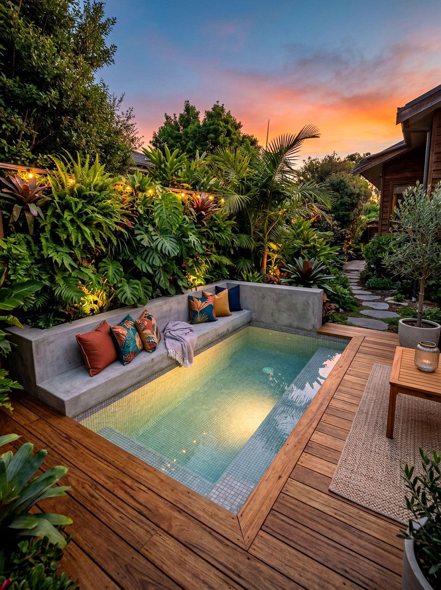 Small Plunge Pool - 30 backyard pool ideas