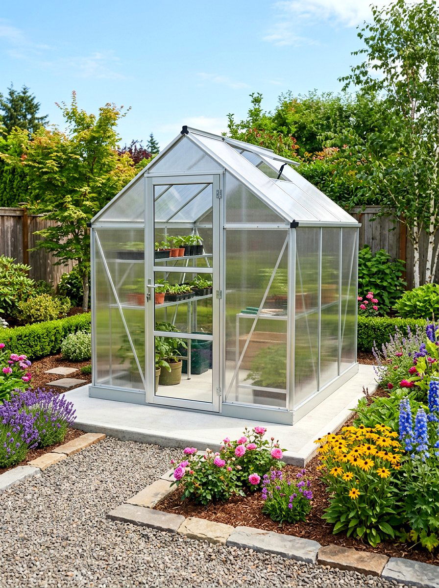 Small Polycarbonate Greenhouse - 30 mini backyard greenhouse ideas