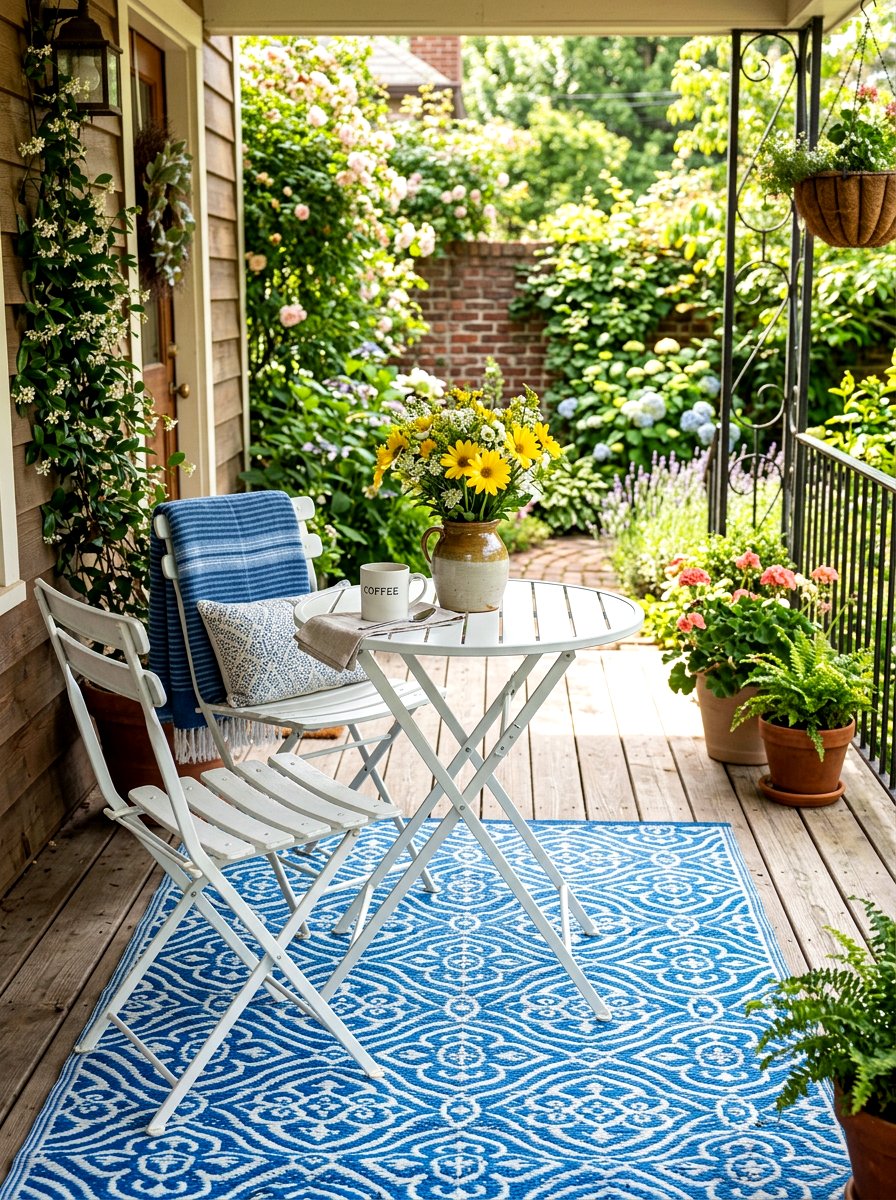 Small Porch Bistro Set - 30 tiny front porch ideas