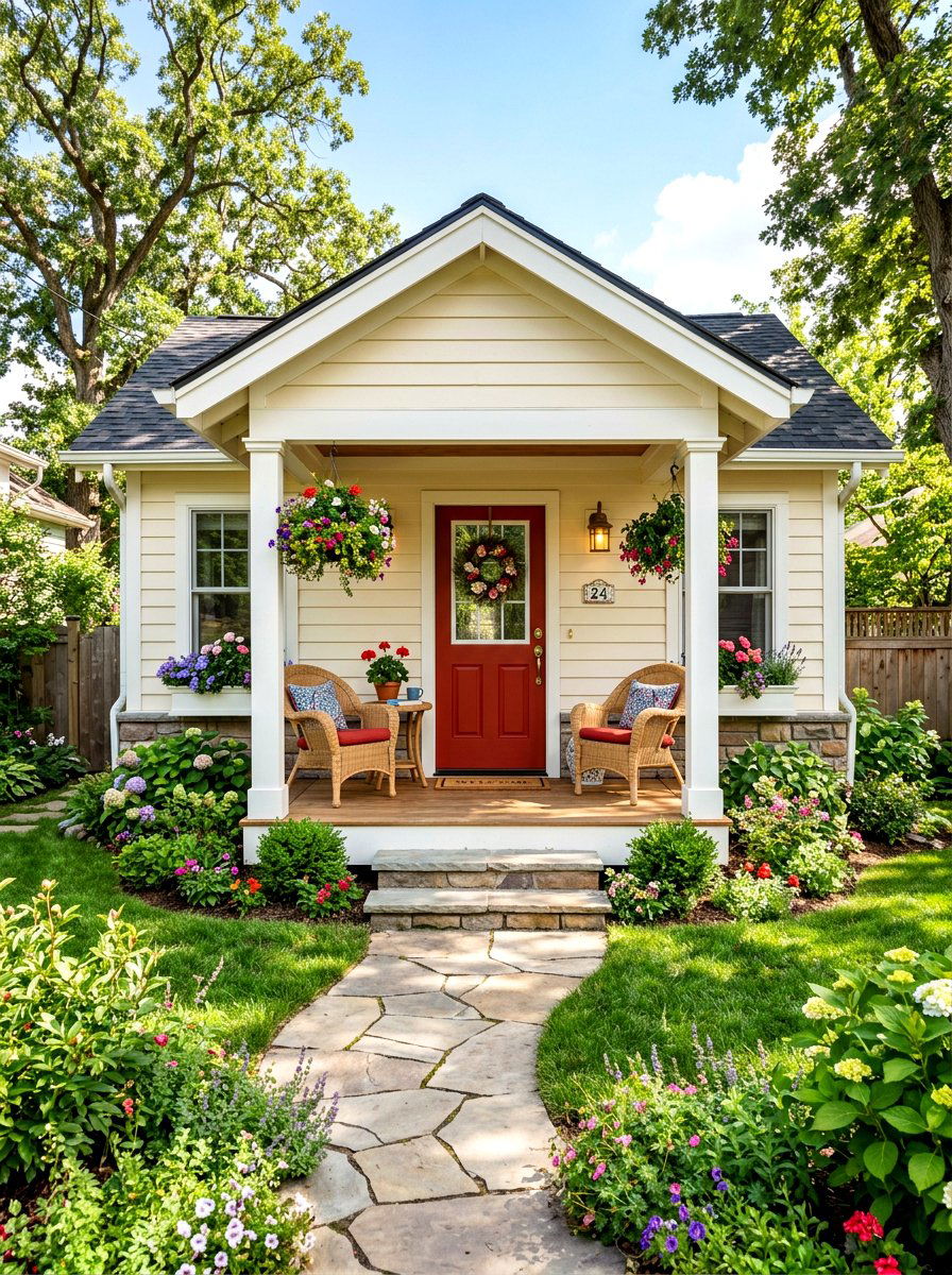 Small Porch Bungalow - 30 bungalow exterior ideas