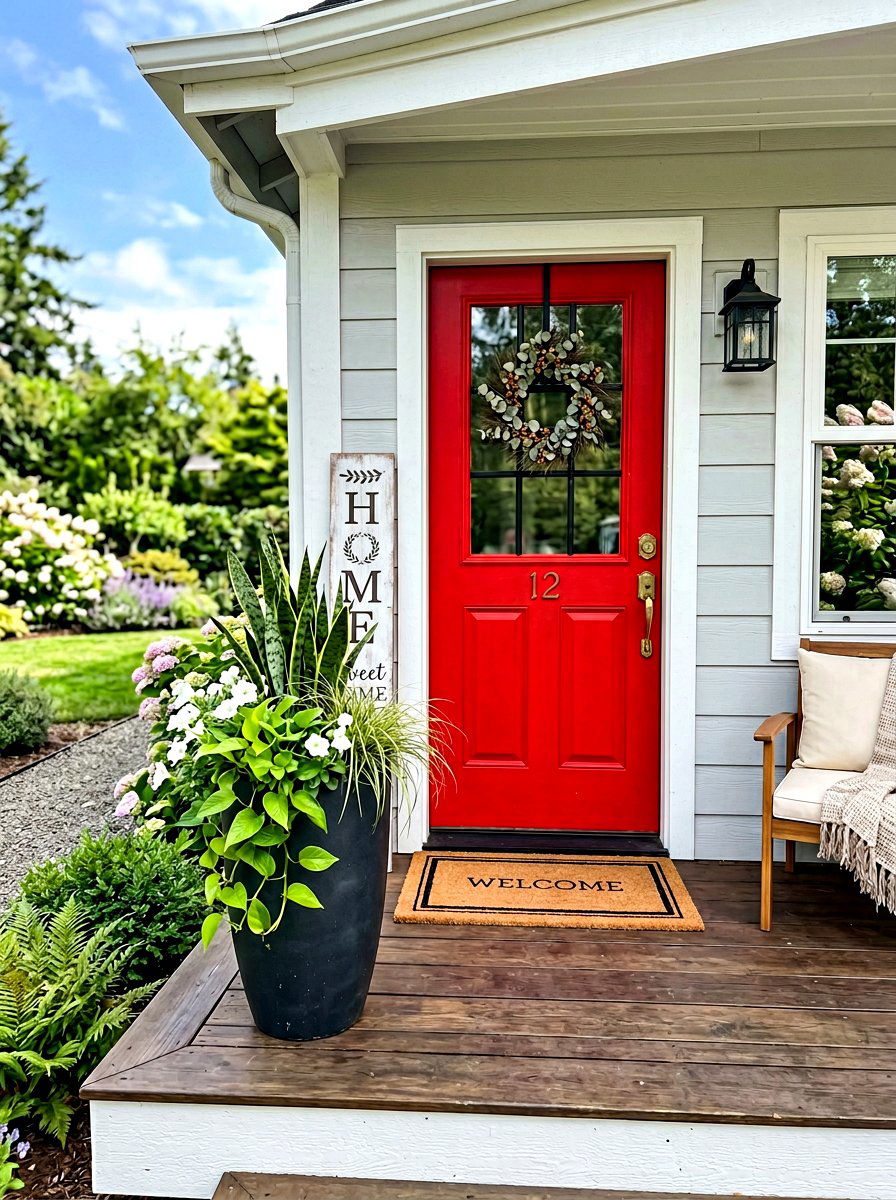 Small Porch Decor - 30 front door decor ideas