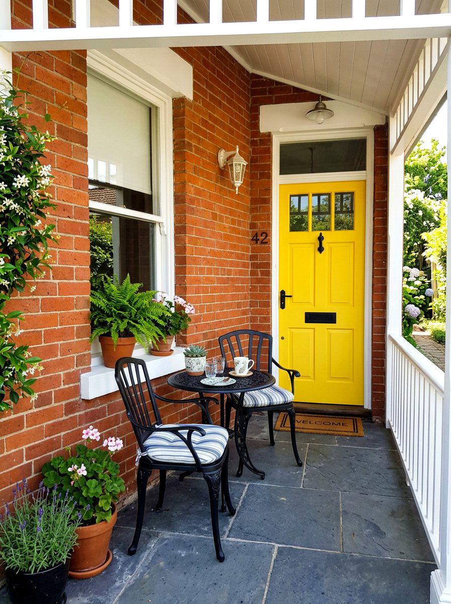 Small Porch Seating - 30 front stoop styling ideas