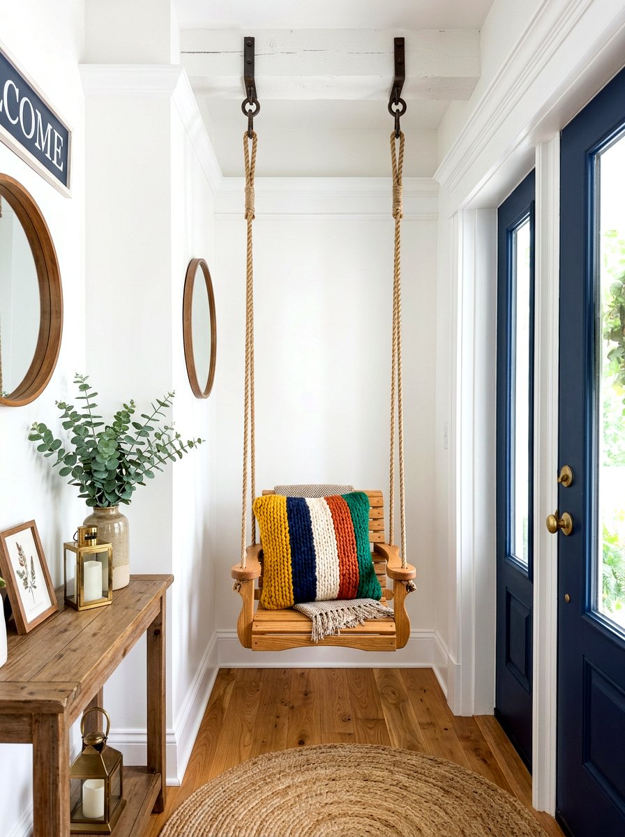 Small Porch Swing For Entry - 30 farmhouse porch swing ideas