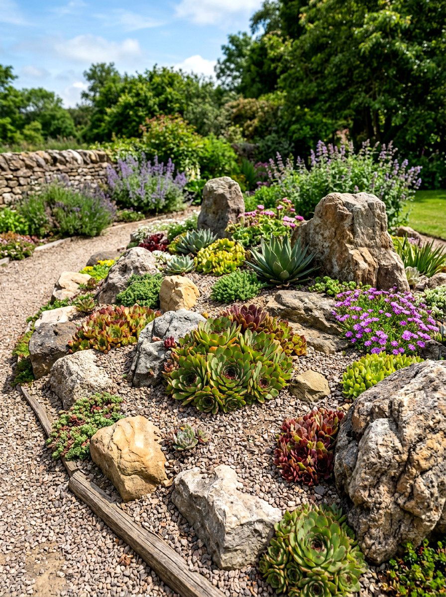 Small Rock Garden - 30 outdoor garden decor ideas