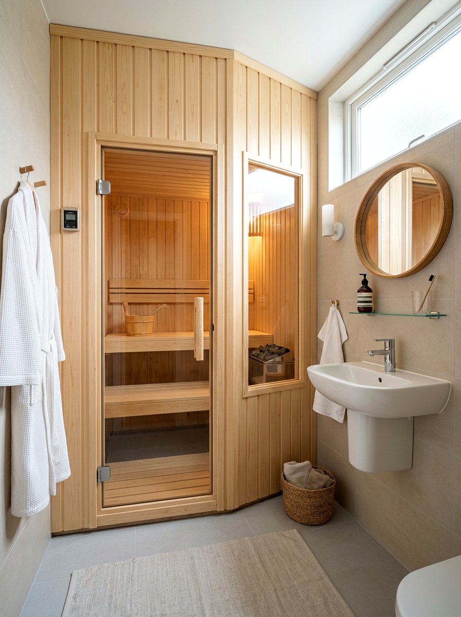Small Sauna Bathroom - 30 sauna bathroom ideas