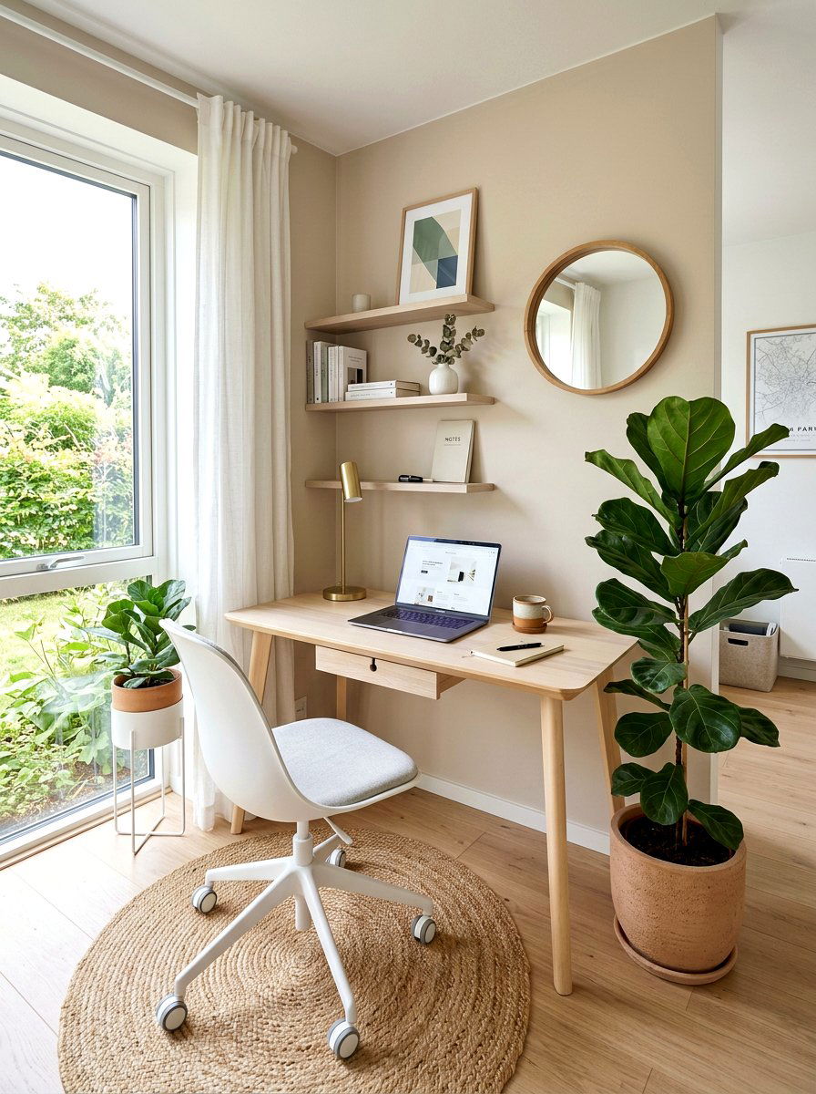 Small Scandinavian Home Office - 30 minimalist home office ideas