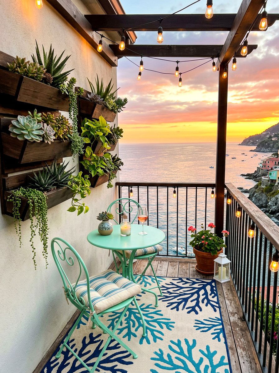 Small Seaside Balcony - 30 seaside porch ideas