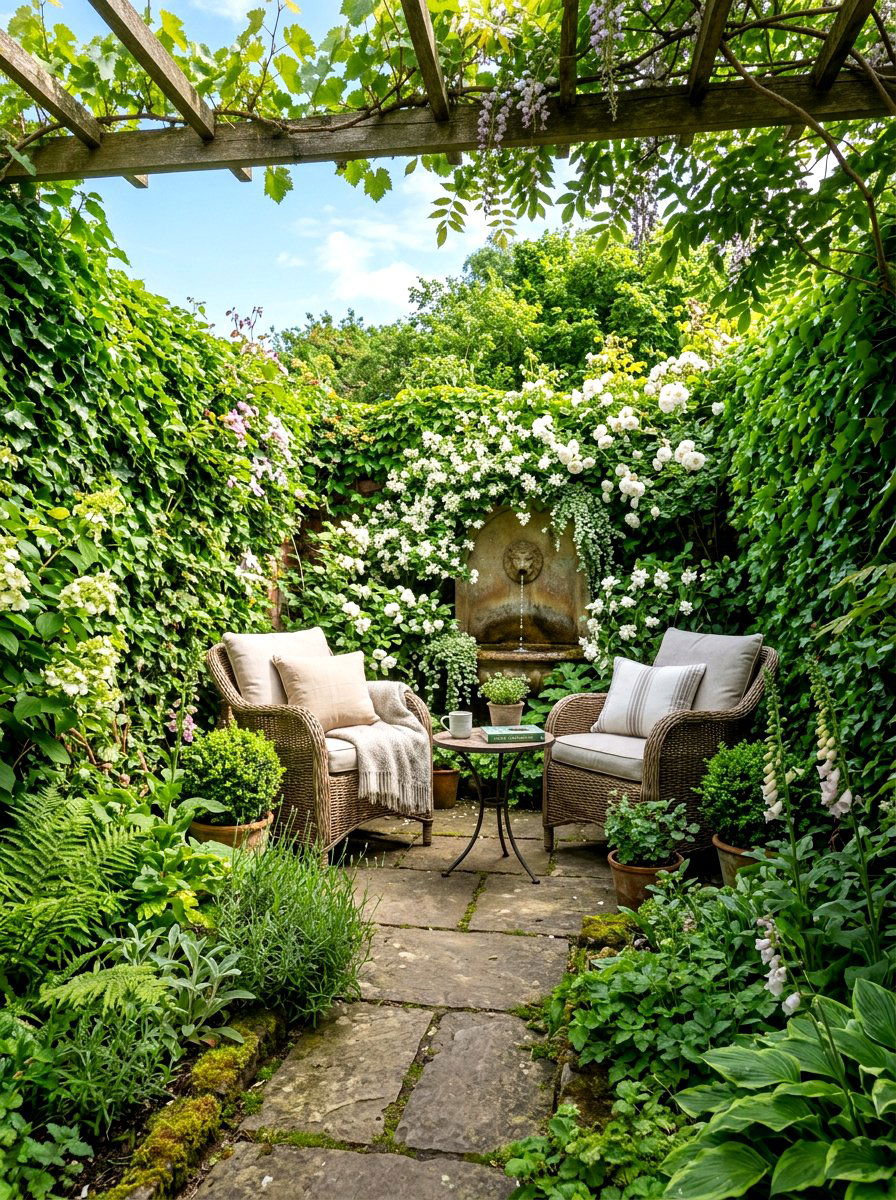 Small Secret Garden - 30 boutique hotel patio ideas
