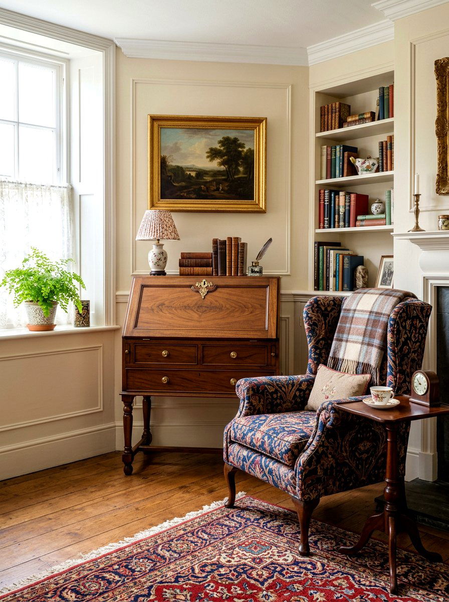 Small Secretary Desk - 30 writing desk nook ideas