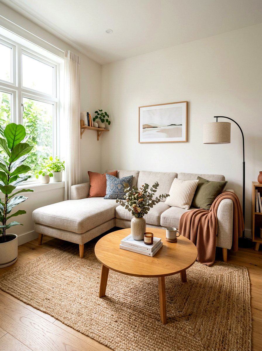 Small Sectional Sofa - 30 narrow living room ideas
