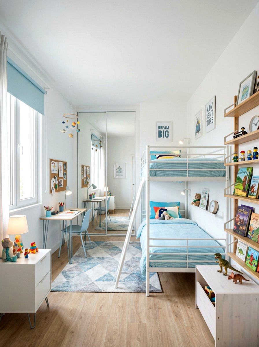 Small Shared Kids Bedroom - 30 shared sibling room decor ideas