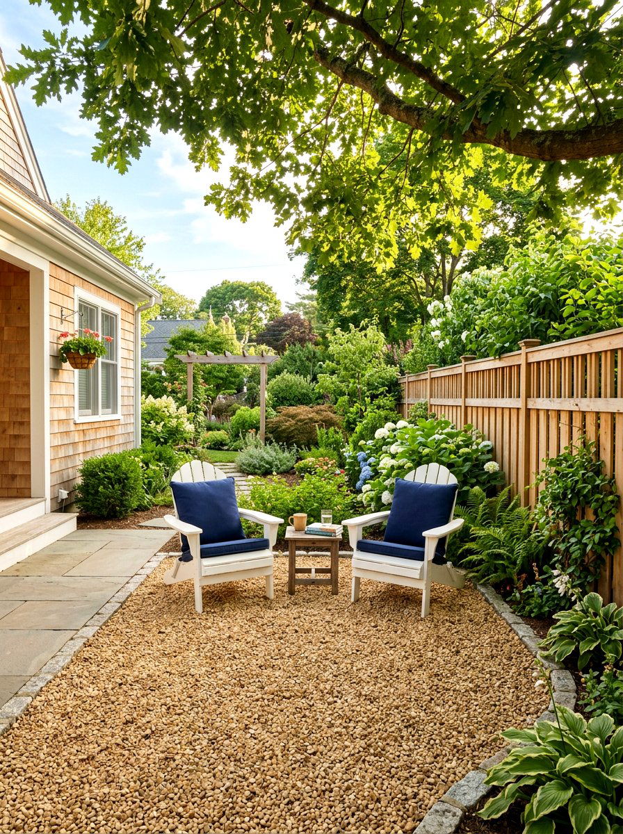 Small Side Yard Gravel Patio - 30 side yard seating ideas