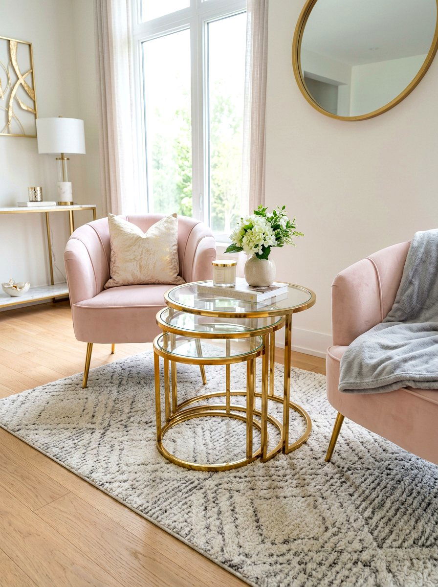 Small Sitting Area With Nesting Table - 30 micro living ideas