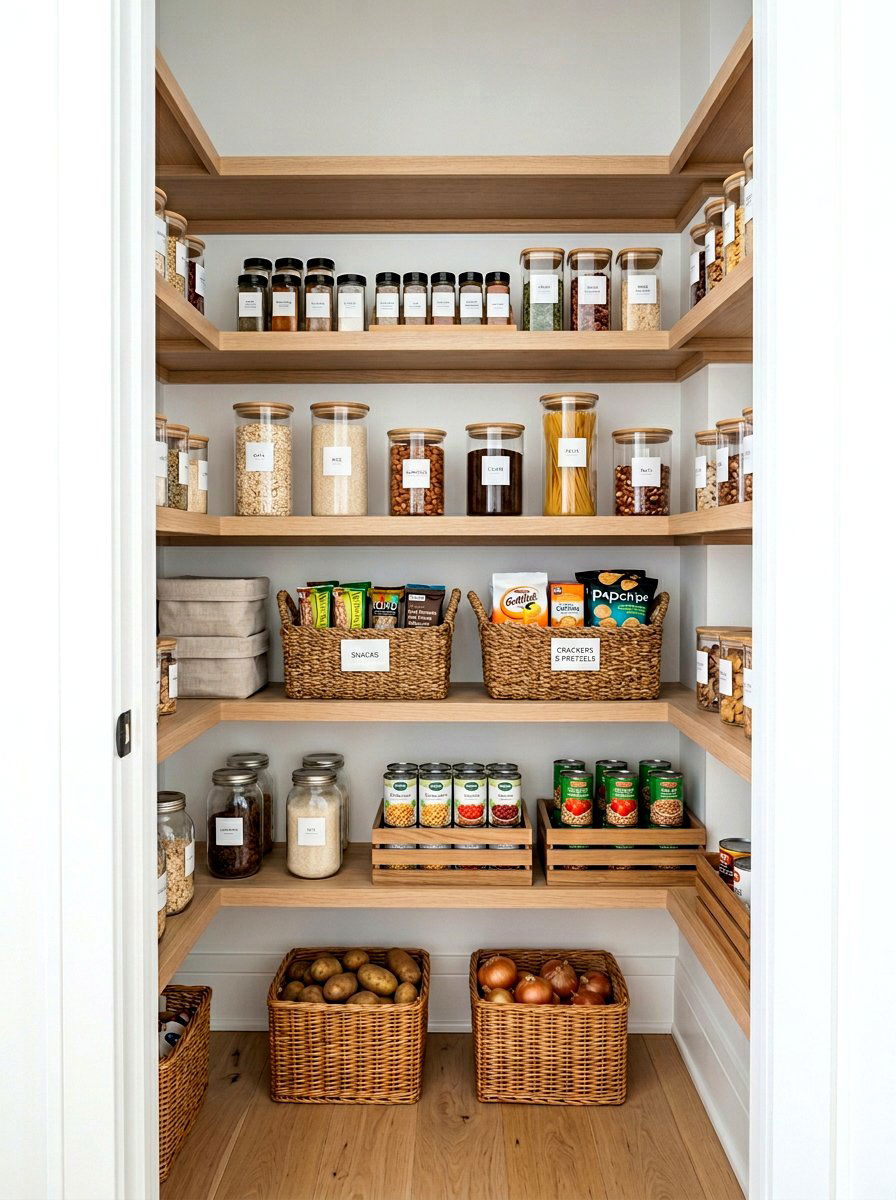 Small Snack Basket - 30 basket pantry organization ideas