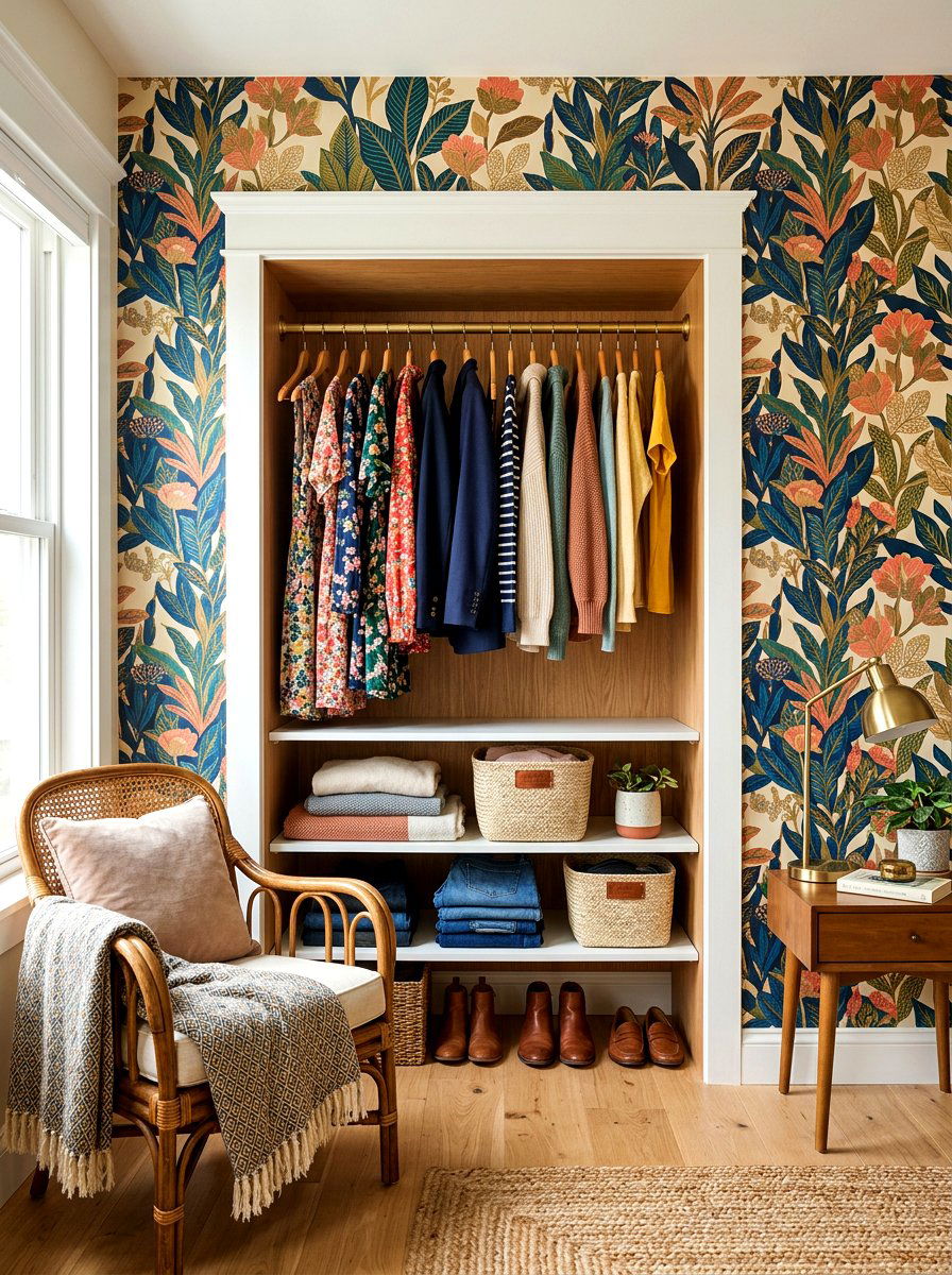 Small Space Alcove Wardrobe - 30 open closet aesthetic ideas